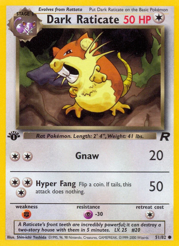 Dark Raticate – Team Rocket 51