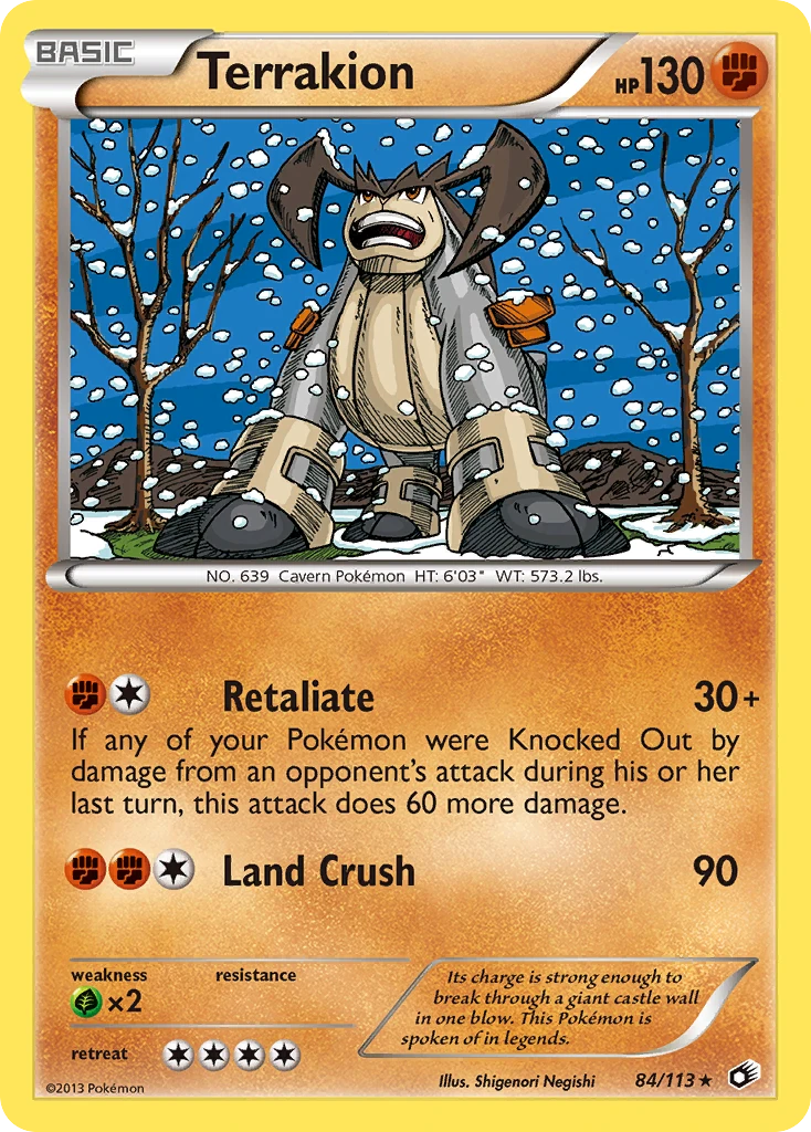 Terrakion – Legendary Treasures 84
