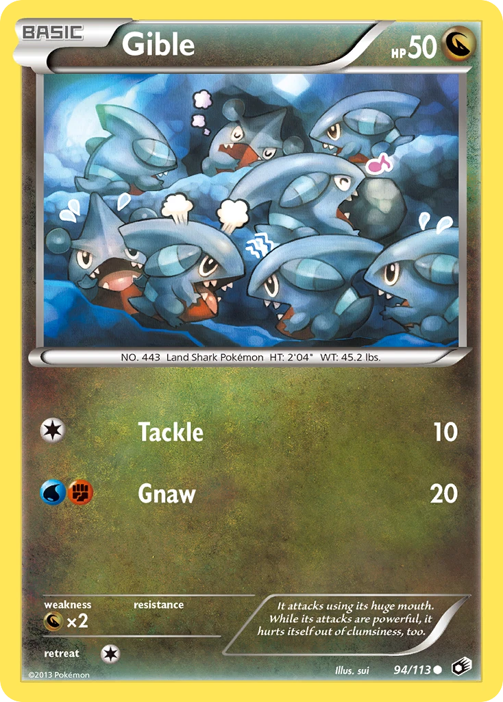 Gible – Legendary Treasures 94
