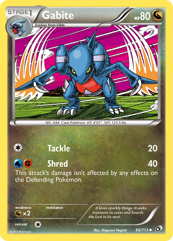 Gabite – Legendary Treasures 95