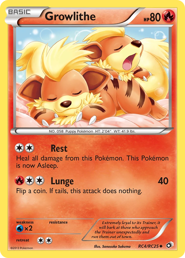 Growlithe – Legendary Treasures RC4