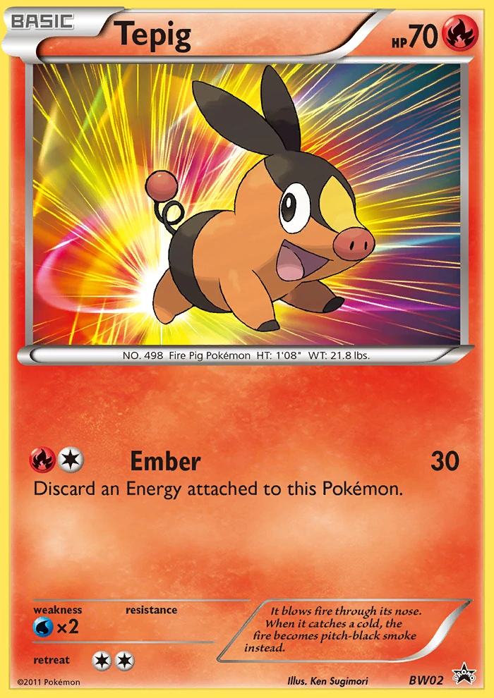 Tepig – BW Black Star Promos BW02