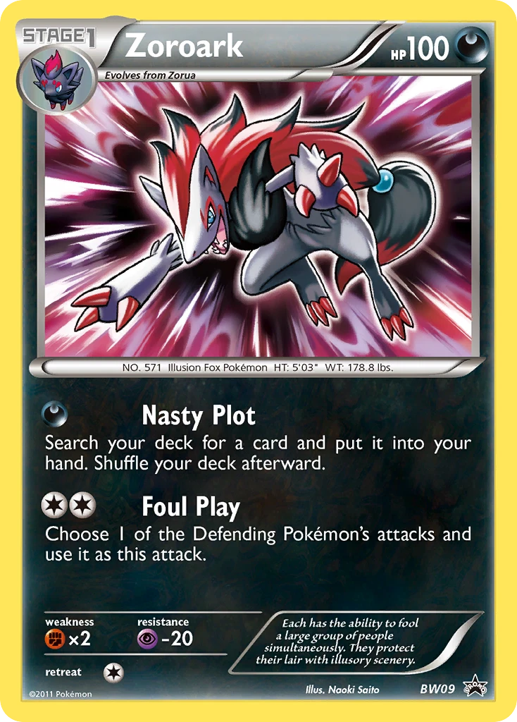 Zoroark – BW Black Star Promos BW09
