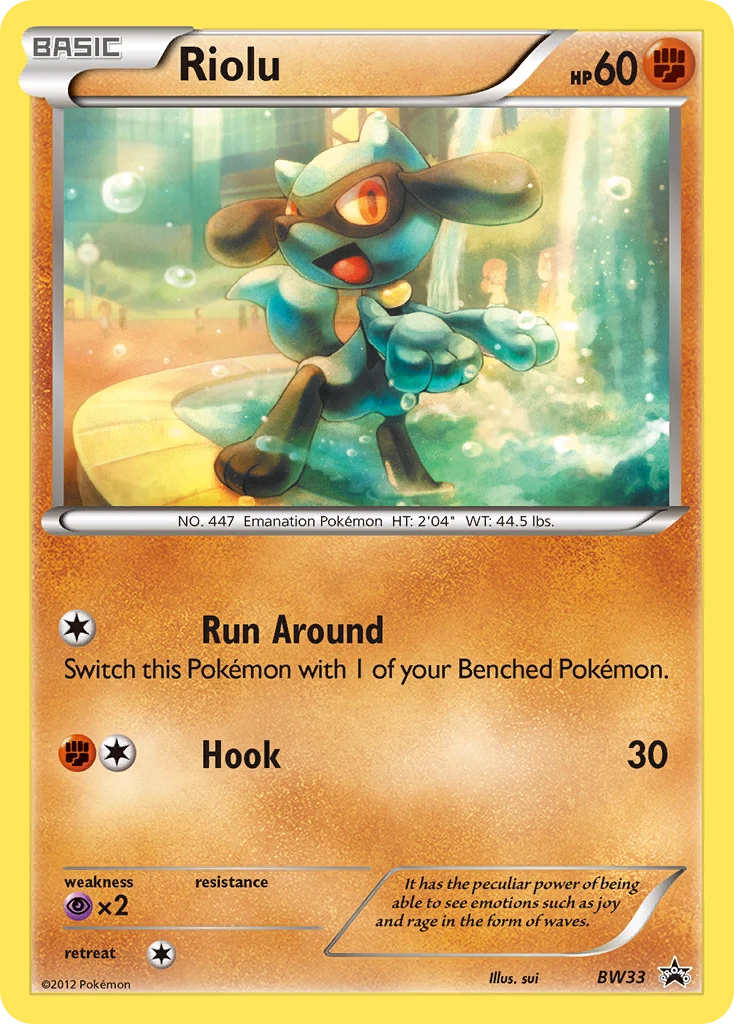Riolu – BW Black Star Promos BW33