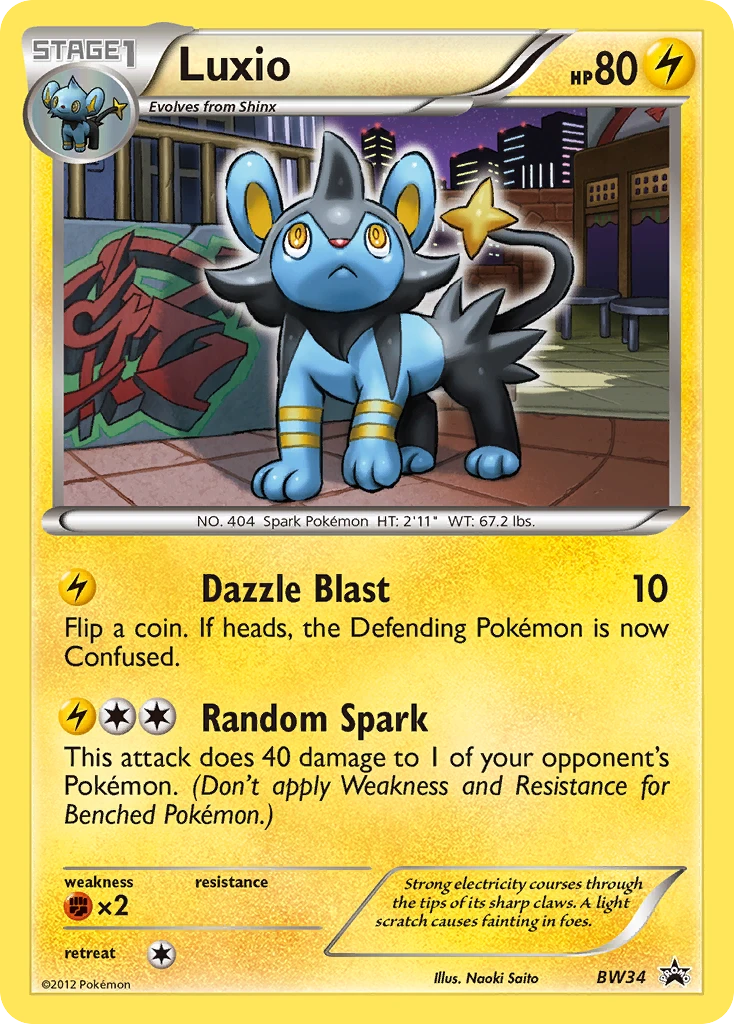 Luxio – BW Black Star Promos BW34