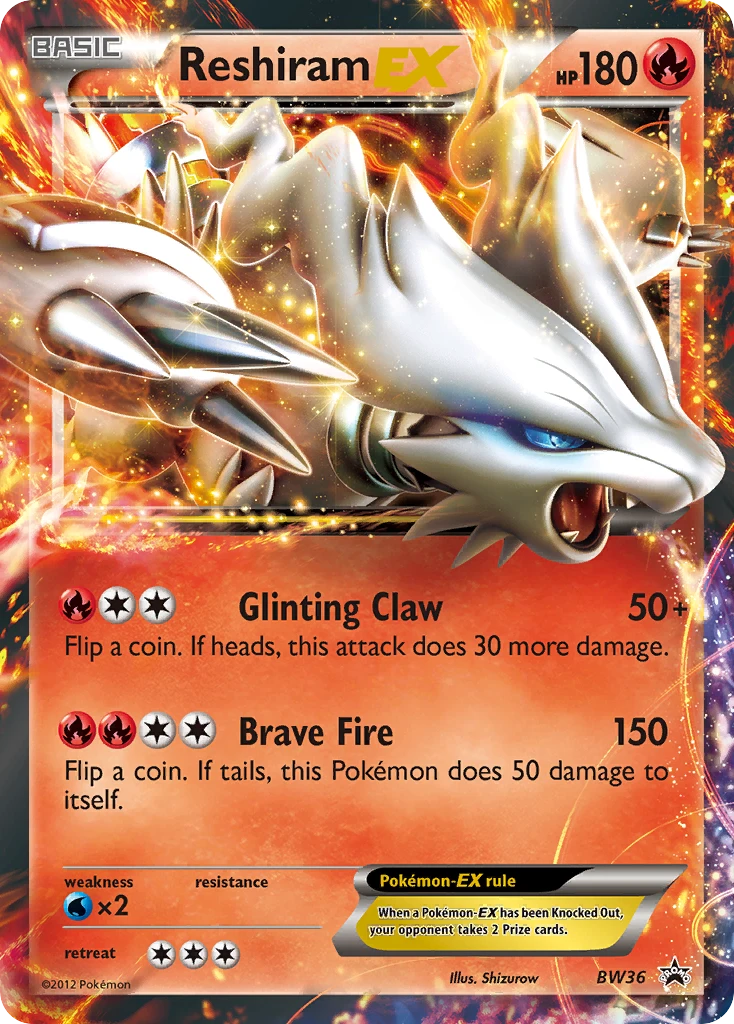 Reshiram-EX – BW Black Star Promos BW36