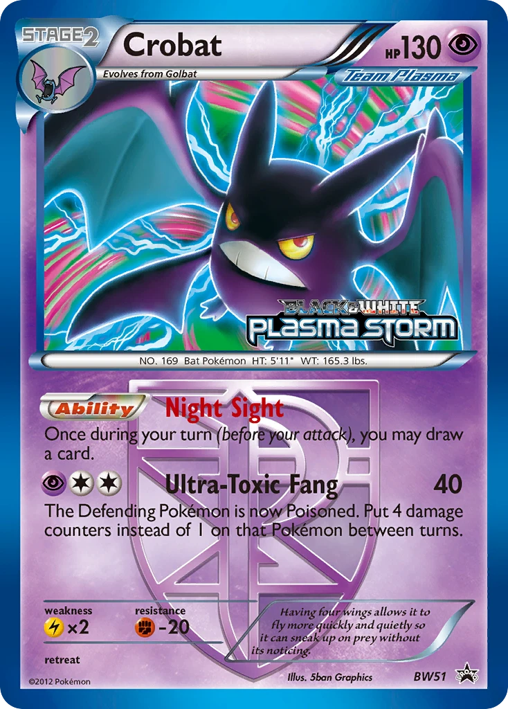 Crobat – BW Black Star Promos BW51