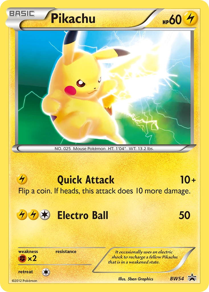Pikachu – BW Black Star Promos BW54