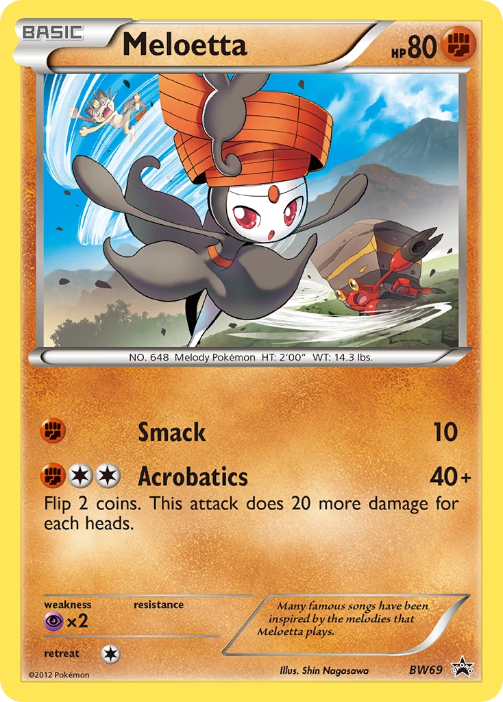 Meloetta – BW Black Star Promos BW69
