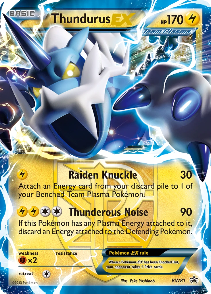 Thundurus-EX – BW Black Star Promos BW81