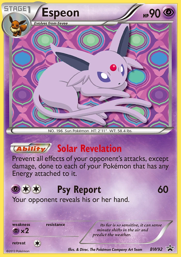 Espeon – BW Black Star Promos BW92