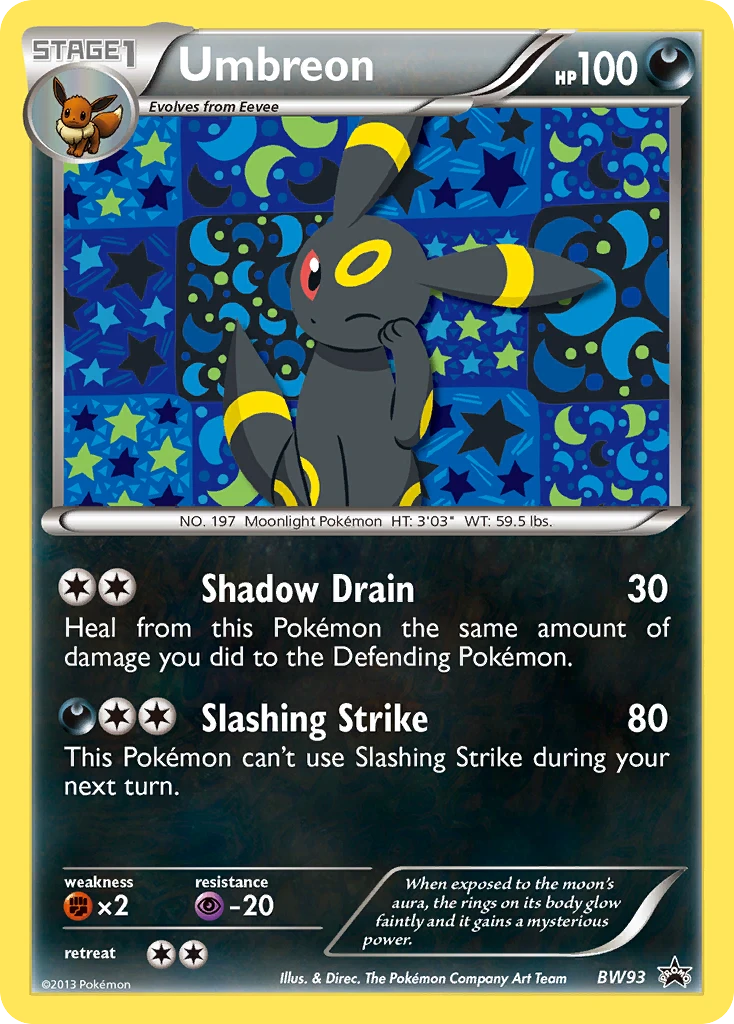 Umbreon – BW Black Star Promos BW93