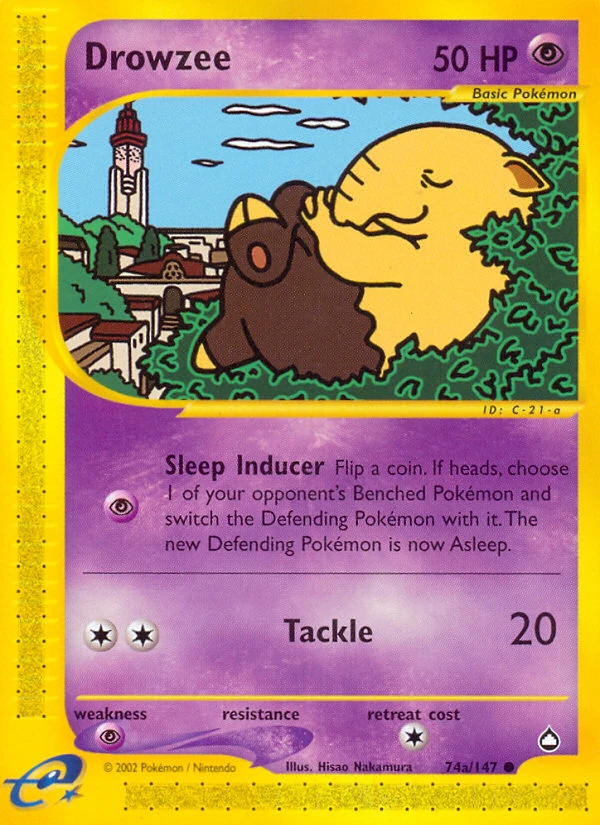 Drowzee – Aquapolis 74a