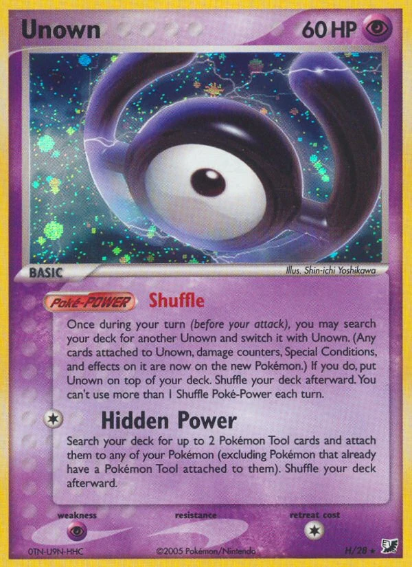 Unown – Unseen Forces Unown Collection H
