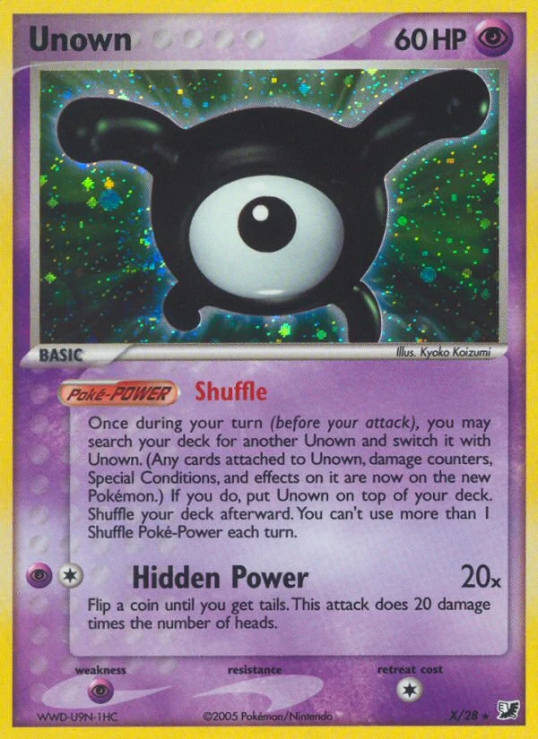 Unown – Unseen Forces Unown Collection X