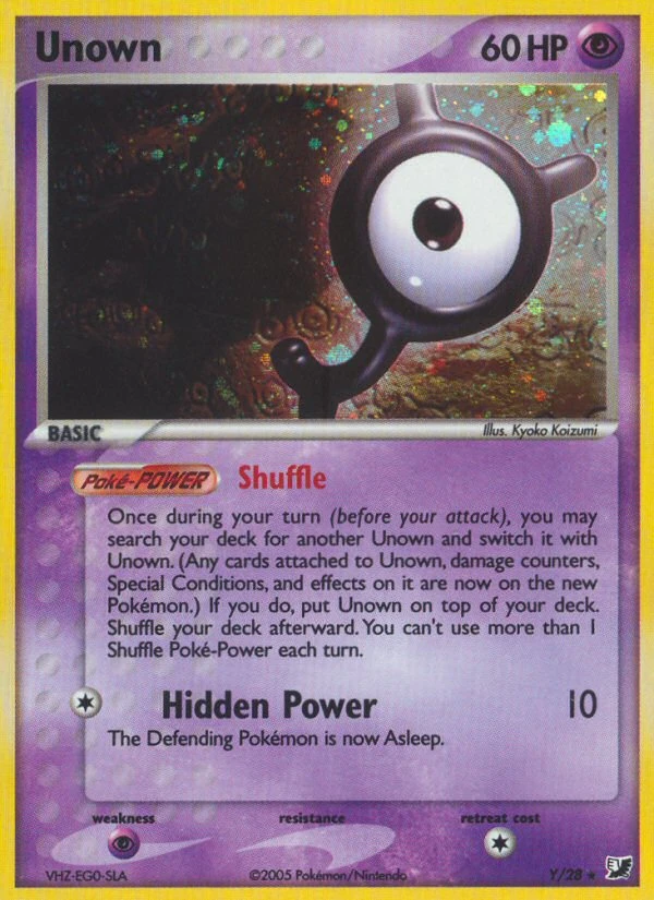 Unown – Unseen Forces Unown Collection Y