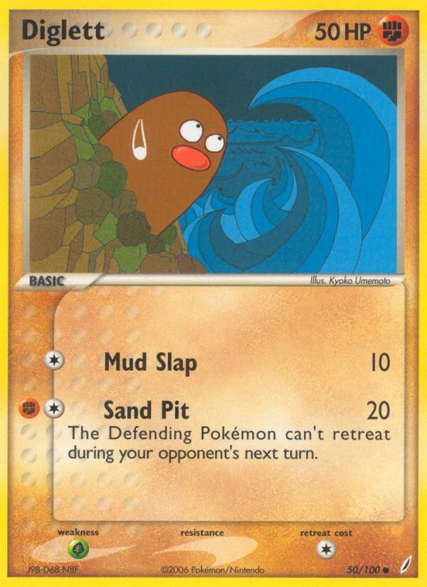 Diglett – Crystal Guardians 50