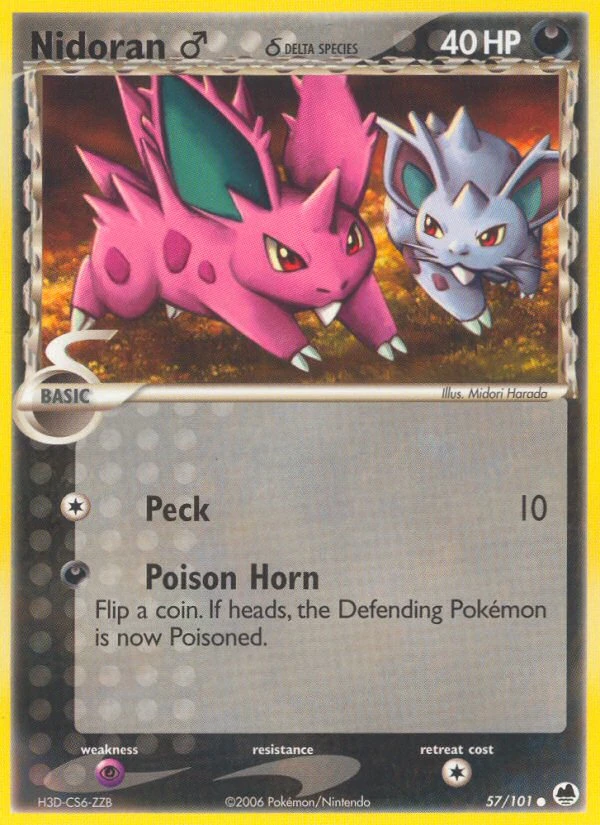 Nidoran ♂ δ – Dragon Frontiers 57