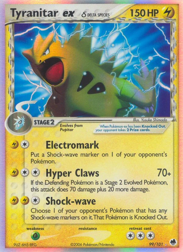 Tyranitar ex δ – Dragon Frontiers 99