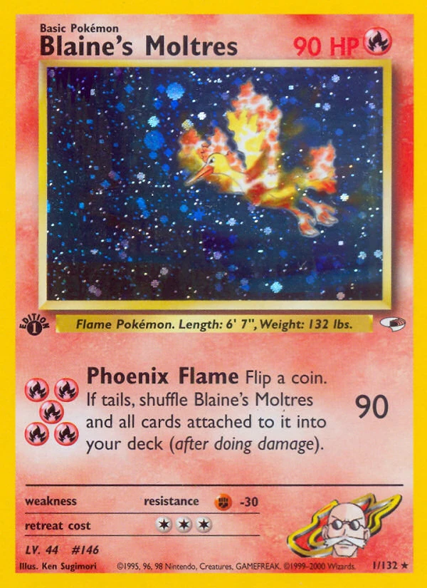 Blaine's Moltres – Gym Heroes 1