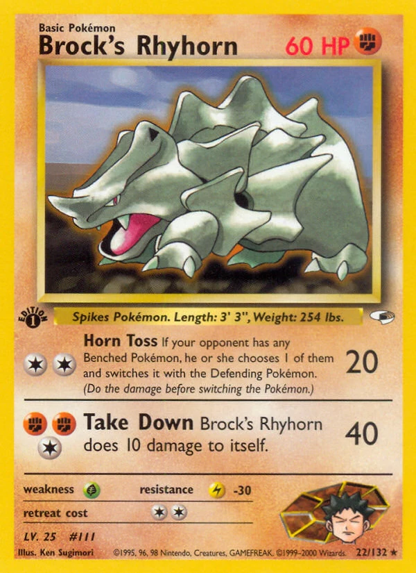 Brock's Rhyhorn – Gym Heroes 22