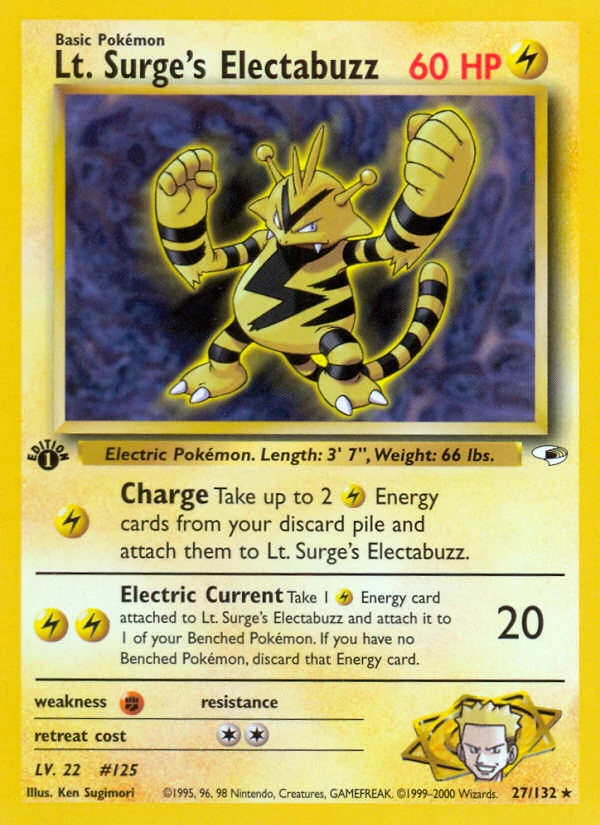 Lt. Surge's Electabuzz – Gym Heroes 27