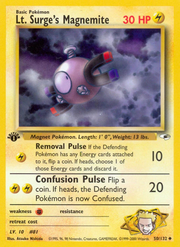 Lt. Surge's Magnemite – Gym Heroes 50