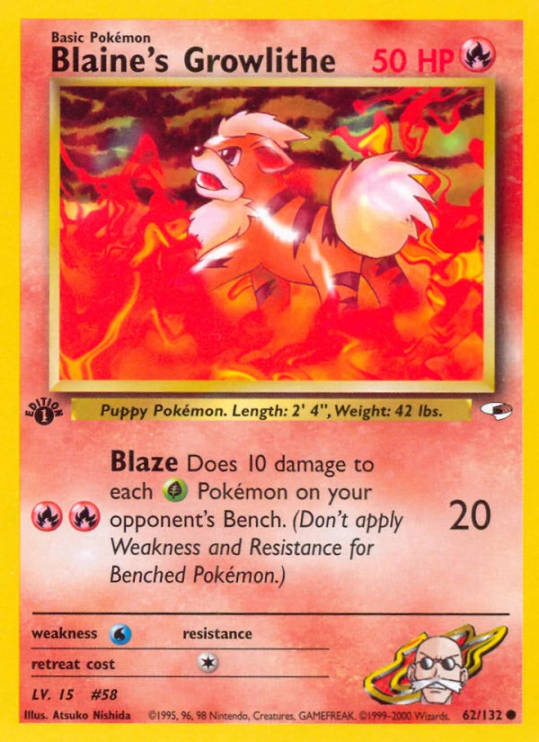 Blaine's Growlithe – Gym Heroes 62