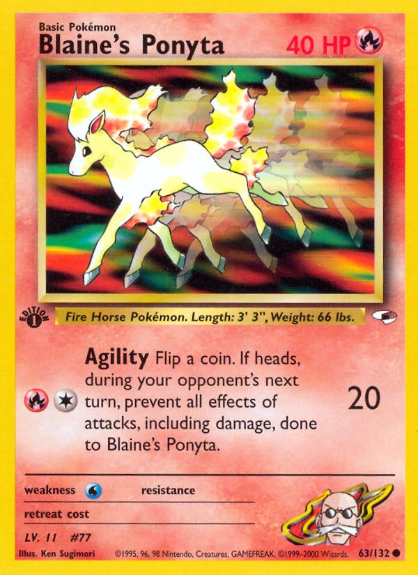 Blaine's Ponyta – Gym Heroes 63