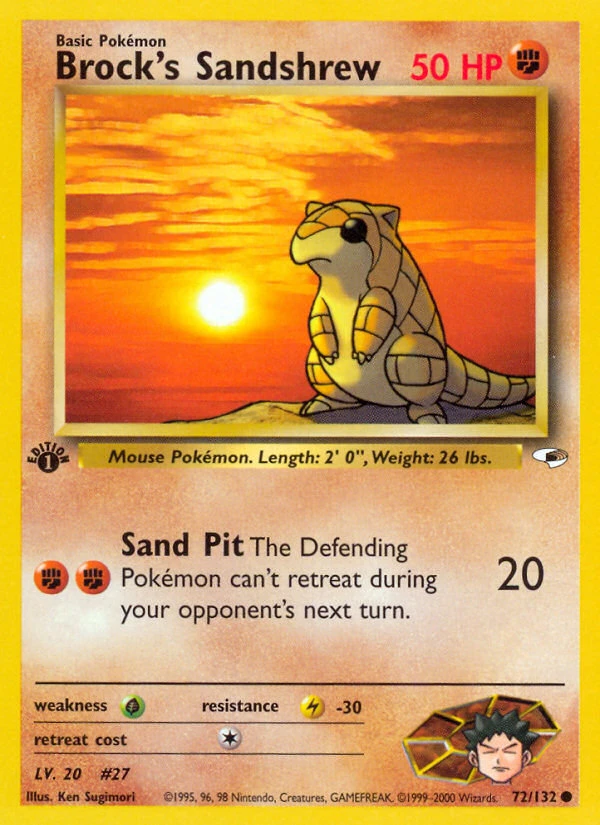 Brock's Sandshrew – Gym Heroes 72