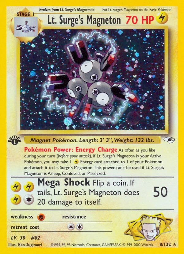 Lt. Surge's Magneton – Gym Heroes 8