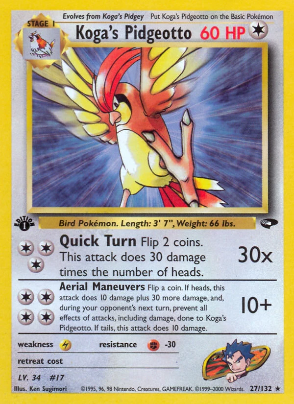 Koga's Pidgeotto – Gym Challenge 27