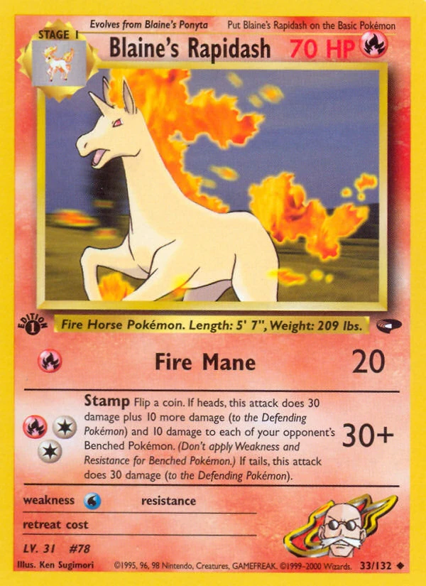 Blaine's Rapidash – Gym Challenge 33
