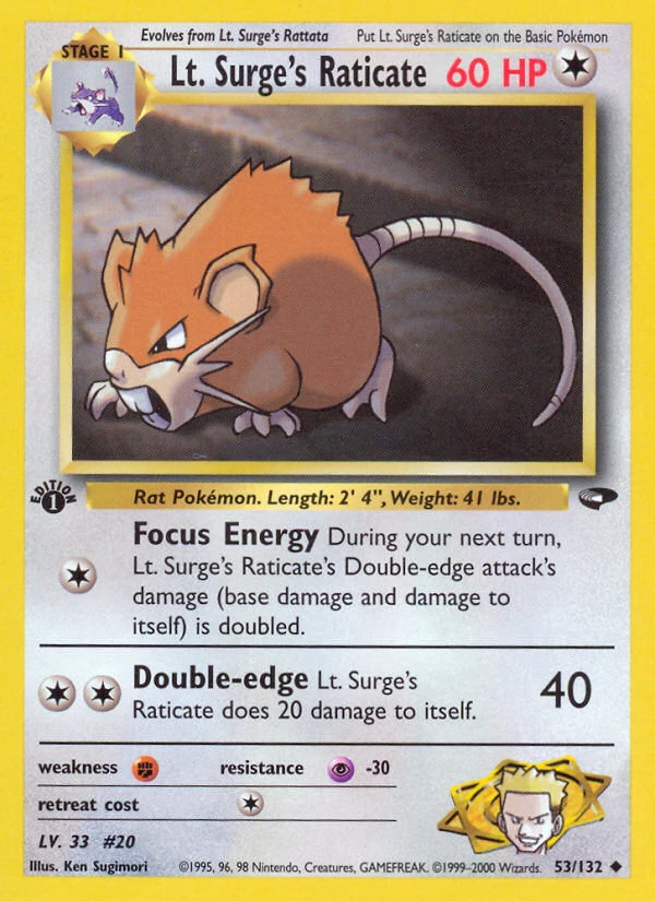 Lt. Surge's Raticate – Gym Challenge 53