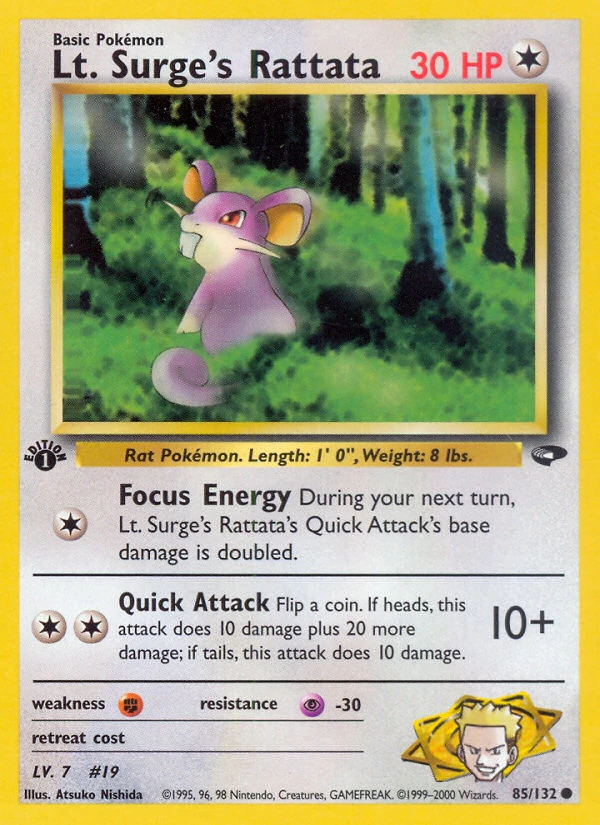Lt. Surge's Rattata – Gym Challenge 85