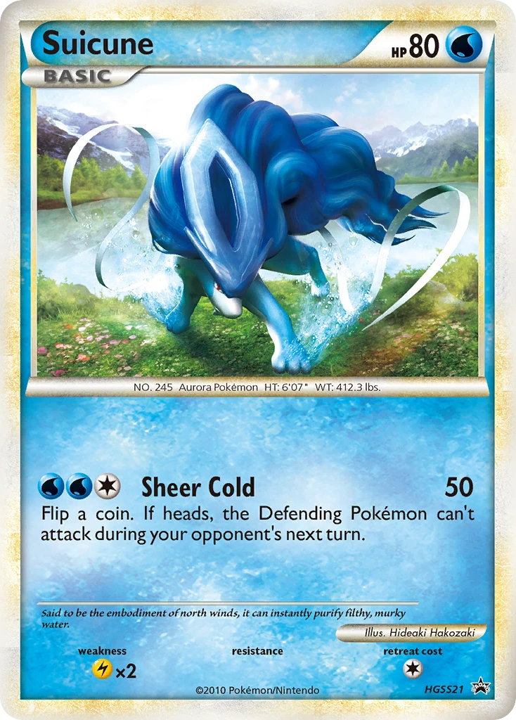 Suicune – HGSS Black Star Promos HGSS21