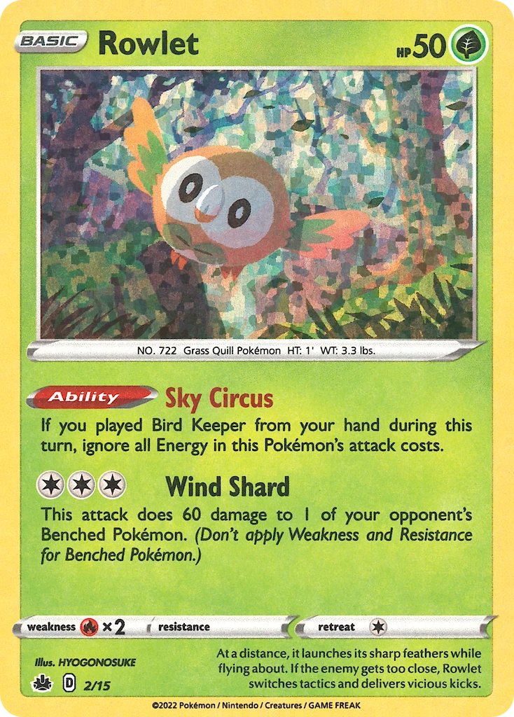 Rowlet – Colección de McDonald's 2022 2