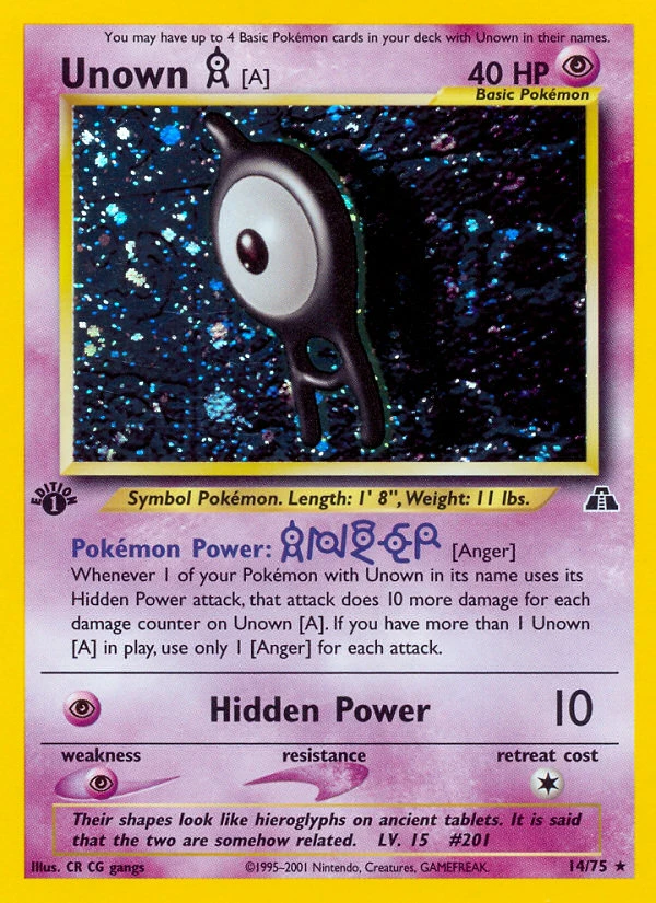 Unown [A] – Neo Discovery 14