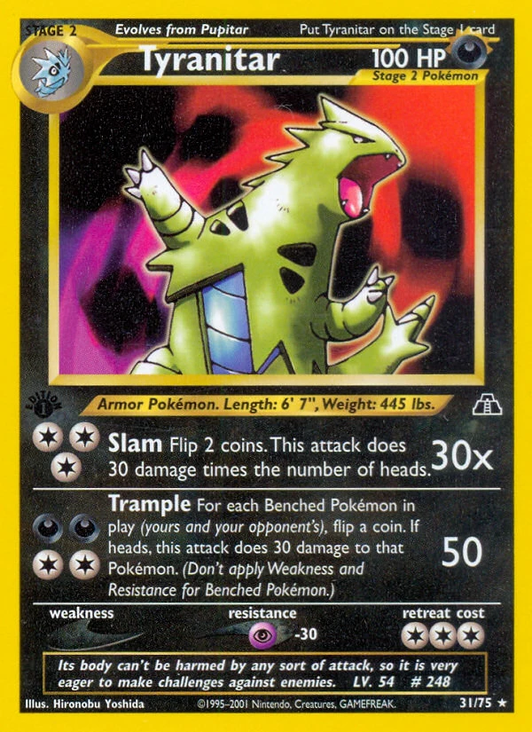 Tyranitar – Neo Discovery 31