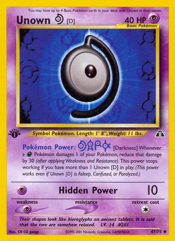 Unown [D] – Neo Discovery 47