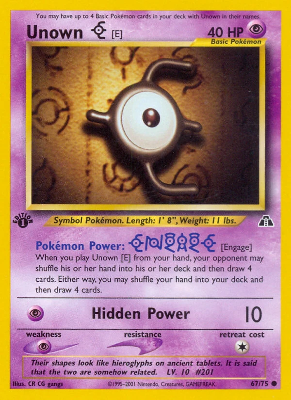 Unown [E] – Neo Discovery 67