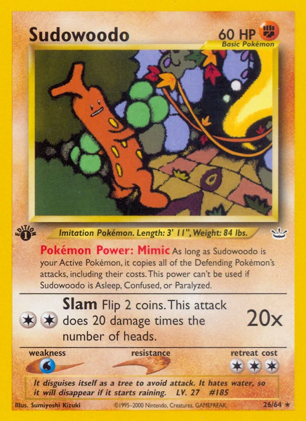 Sudowoodo – Neo Revelation 26