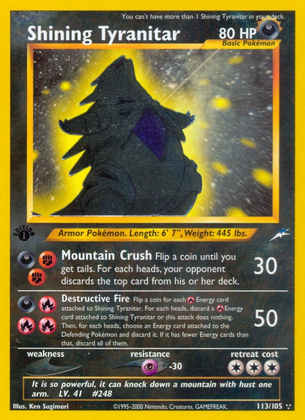 Shining Tyranitar – Neo Destiny 113