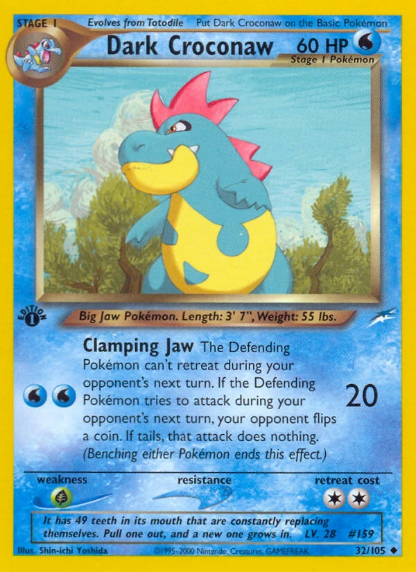 Dark Croconaw – Neo Destiny 32