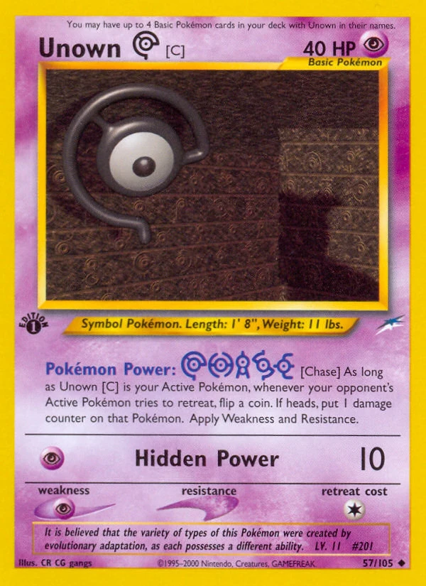 Unown [C] – Neo Destiny 57