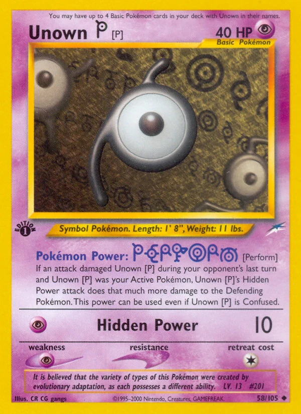 Unown [P] – Neo Destiny 58