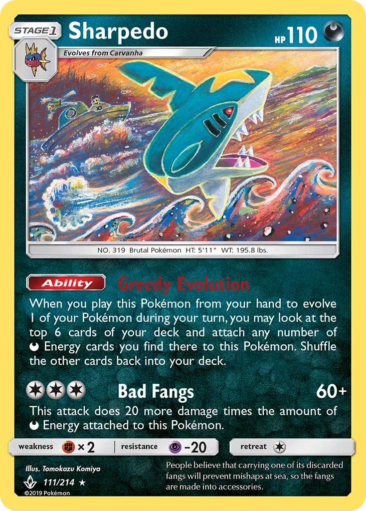 Sharpedo – Unbroken Bonds 111