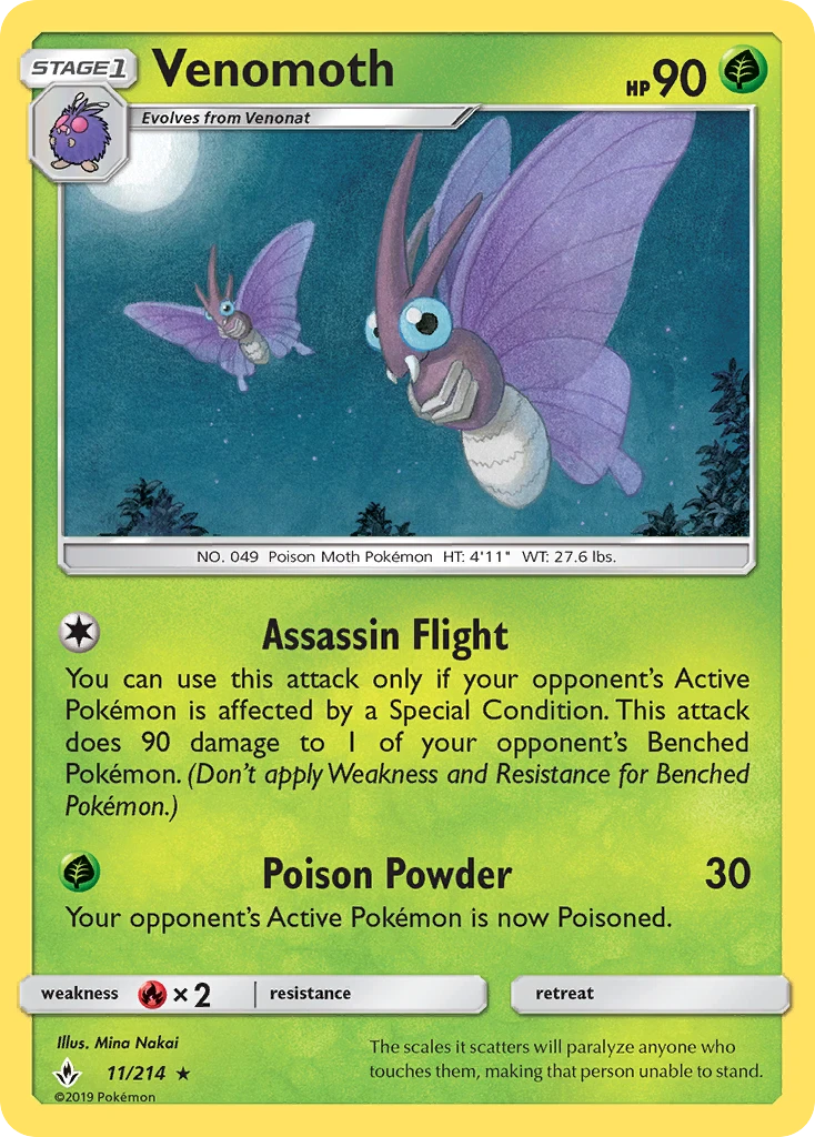 Venomoth – Unbroken Bonds 11