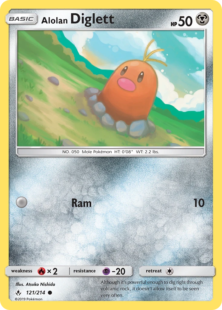 Alolan Diglett – Unbroken Bonds 121