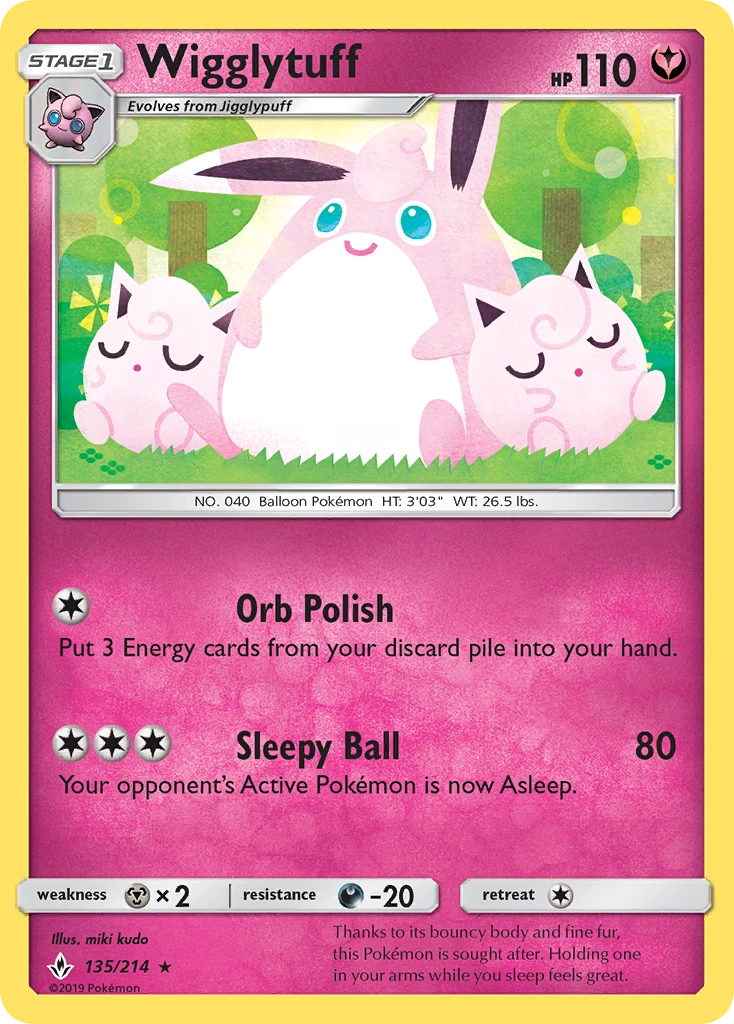 Wigglytuff – Unbroken Bonds 135